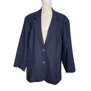 Lane Bryant Women’s Career Professional Pin Stripes Blazer Jacket Plus Size 28